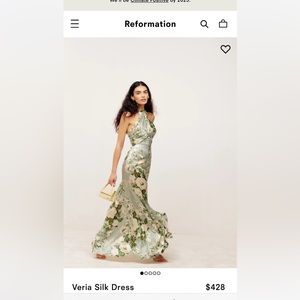 Reformation Vera Silk dress-